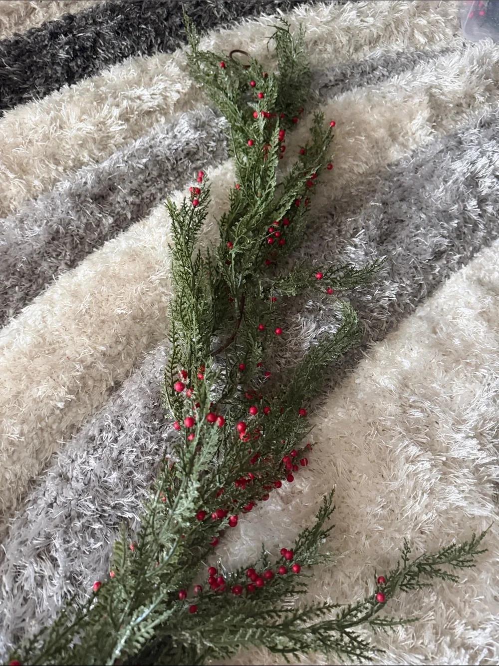 Pine and Red Berry Garland